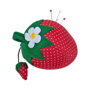 HobbyGift Pincushion - Strawberry - Haberdashery - Sewing - Novelty - Gift - Kid