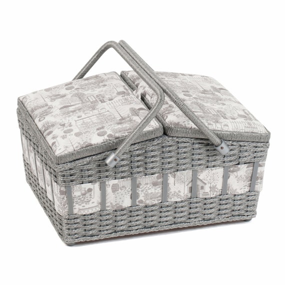 Hampton 4 Person Picnic Basket Navy & White