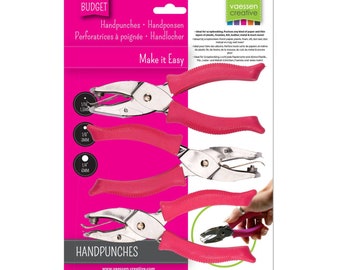 Vaessen Creative Hand Punches Set Round - Craft Paper Craft Scrap Booking