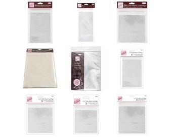 Sacs pour cartes Anitas Emballages transparents de différentes tailles Plastique transparent de protection pour cartes