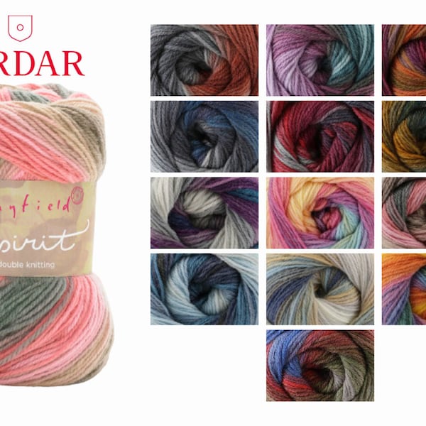 Sirdar Hayfield Spirit DK 100g Double Knitting Crochet Knitting Yarn, 20% Wool