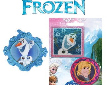 Official Disney Frozen Princesses Appliqué Patch Badge Elsa Olaf - Iron On - Small Appliques
