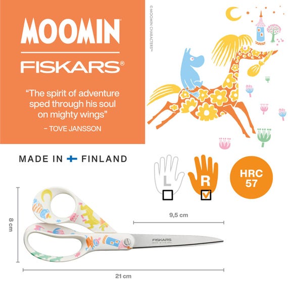 Fiskars Scissors Moomin Universal Play Limited Edition: 21cm - Etsy
