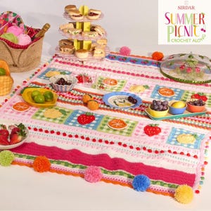 Picnic de verano Sirdar 2025 - Paquete de hilos para tejer a crochet Hayfield Bonus DK