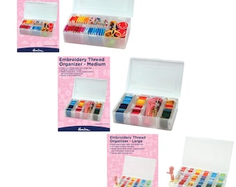 Hemline Embroidery Thread Organisers - Bobbins Floss Winder Craft Storage Sewing -  Quilting Knitting, Embroidery, Detailed Work