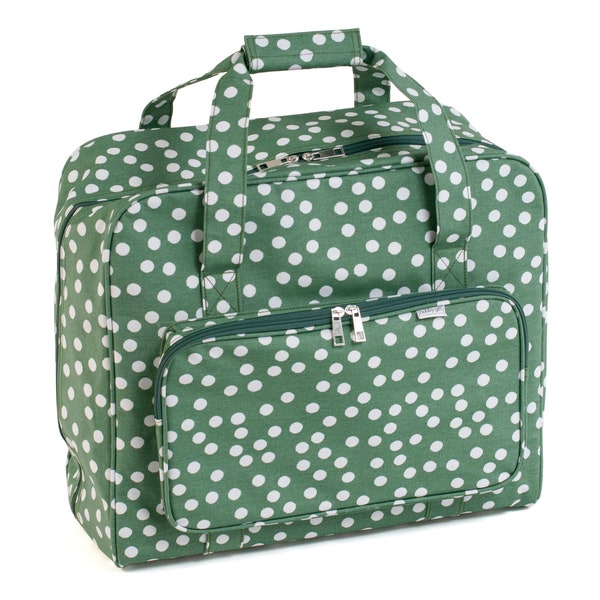 HobbyGift Sewing Machine Bag - PVC - Khaki Spot- Green - Storage - Zip Pocket - MR4660\616