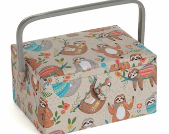 HobbyGift Medium Naaimand Luiaard Ontwerp - Fabric Box Opslag