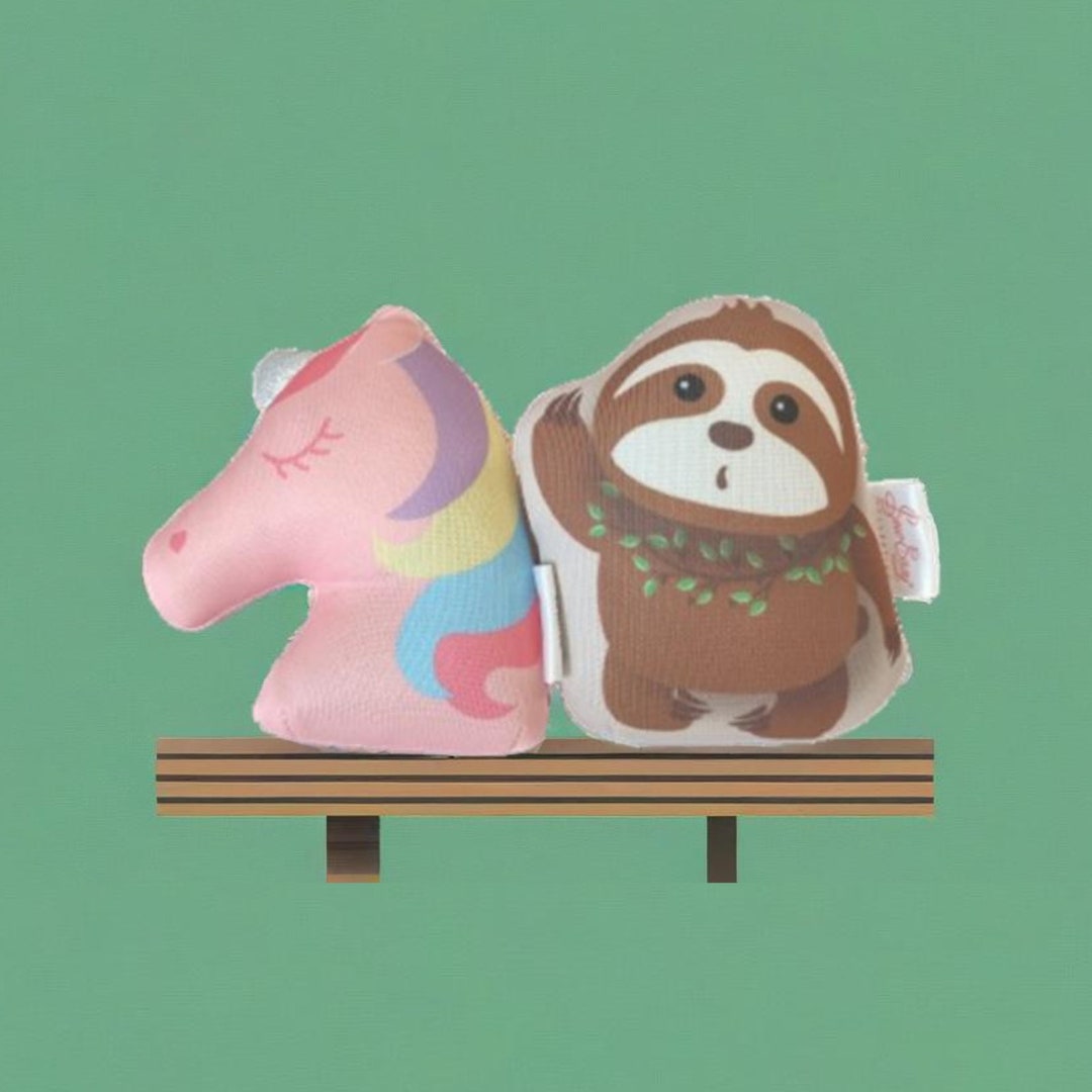 Sew Easy Weighted Base Pincushions Sloth and Unicorn Set Animal Pin ...