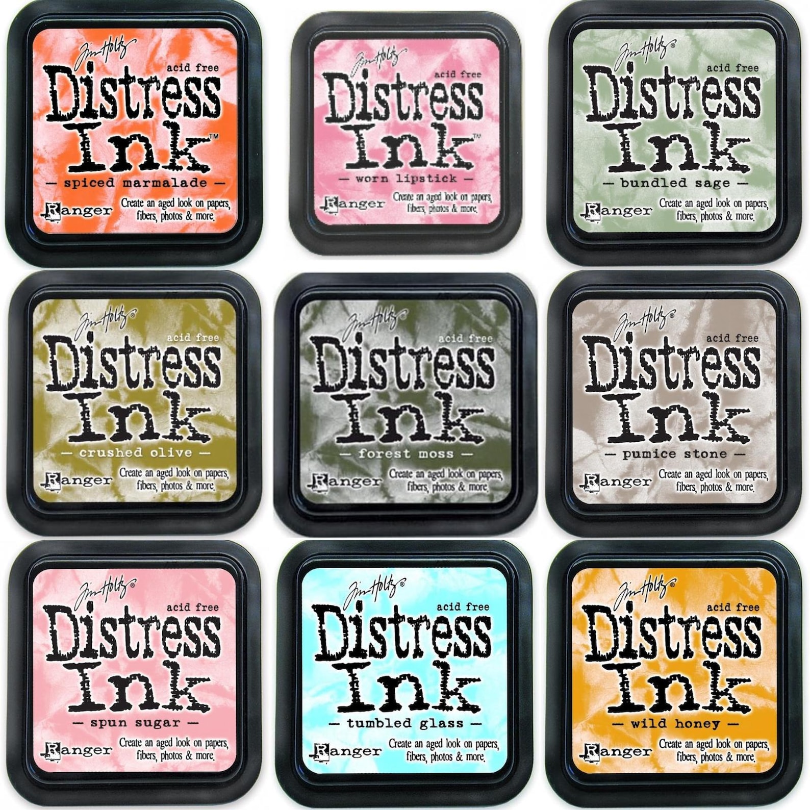 Ranger Tim Holtz Distress Ink Pads - All Colours Cardmaking Crafts ...