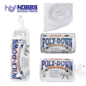 Hobbs Polydown Premium Polyester Batting - Quilting Sewing Crafts Fabric