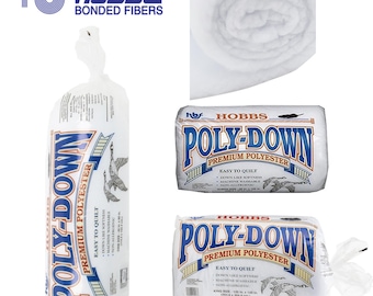 Hobbs Polydown Premium Polyester Volumenvlies - Quilting Sewing Crafts Fabric