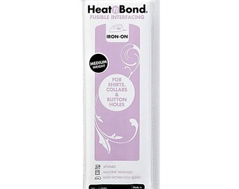 Heat and Bond Medium Weight Iron-On Fusible Interfacing-White 20 X 1 YARD - 3337
