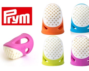 PRYM Ergonomische Fingerspitzen - 4 Größen 14mm bis 20mm - Komfort Weiche Näh-Quiltnadeln