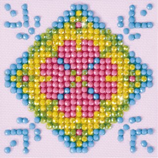 DIAMOND DOTZ - Kit Diamond Art A Forma Di Foglia - 19x25 Cm - Per Adulti, Rilassante E Creativo, Con Gemme Colorate E Tela Autoadesiva