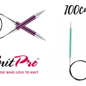 KnitPro Zing Fixed Circular Needles 100cm Length - Sizes 2mm-12mm Knitting Needles