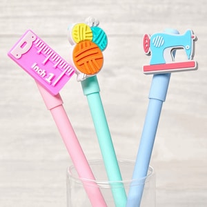 Sewing Themed Gelstifte Set mit 3 - 0,5 mm superfeiner Spitze - säurefrei auf Wasserbasis