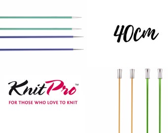 KnitPro Zing Single Pointed Needles, 40cm Sizes 2mm-12mm - Craft, Sewing, Quilting Knitting, Embroidery, Detailed Work