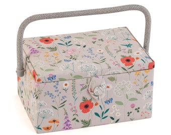 Scatola da cucito HobbyGift (M) - Fiori di campo - Merceria - Sartoria - MRM\614