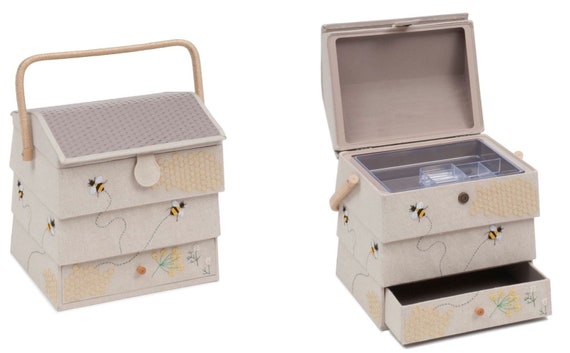 Grande scatola da cucito per cesto da cucito a forma di alveare con  cassetto HobbyGift Gift -  Italia