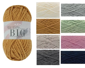 King Cole Big Value BIG 250g Knitting Yarn - Premium Acrylic Super Chunky