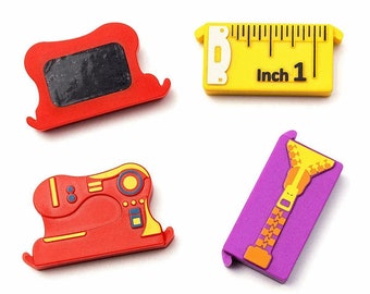 Sew Tasty Magnetic Seam Guides x3 Zip Sewing Machine Tape Measure Fridge Magnets