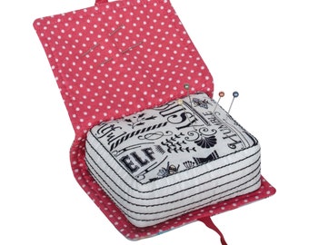 HobbyGift Pincushion: Book Notions - Soporte para agujas Cojín de costura regalo