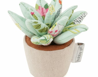 HobbyGift Coussin à épingles – Succulent – Design de vie végétale – Épingles artisanales à coudre