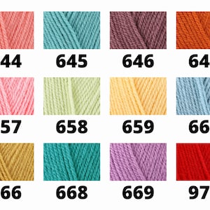 New Colours Added Sirdar Bonus DK 100g Yarn Colours DK Double Knit Knitting Crochet Yarn Acrylic image 5