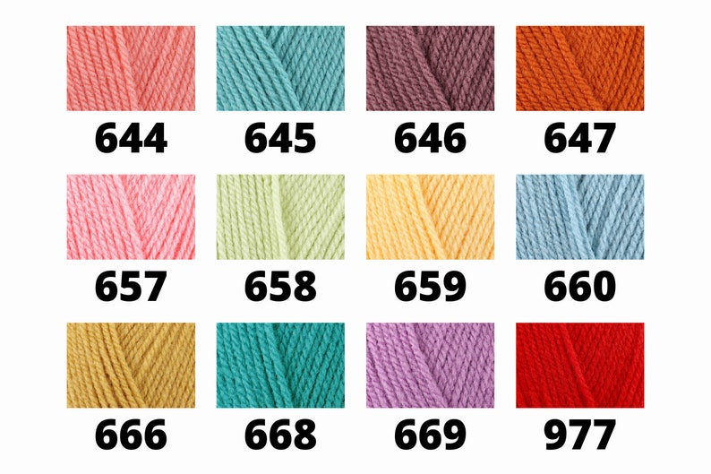 New Colours Added Sirdar Bonus DK 100g Yarn Colours DK Double Knit Knitting Crochet Yarn Acrylic image 5