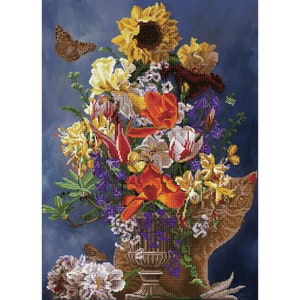 Diamond Dotz - Diamond Painting Kit - Garden in Gold - Flowers - Crafts - Gifts