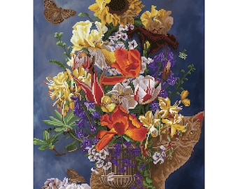 Diamond Dotz - Diamond Painting Kit - Garden in Gold - Flowers - Crafts - Gifts