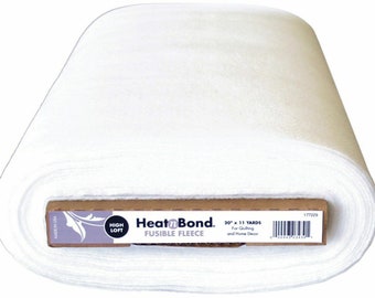 Heat n Bond Fusible Fleece - High Loft - Ferro da stiro su sacchetto - Lunghezze fino a 10m