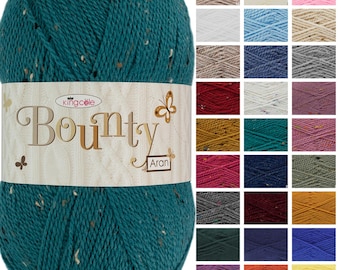 King Cole Bounty Aran 250g Acrylic Knitting Yarn Wool - All Colours Crochet