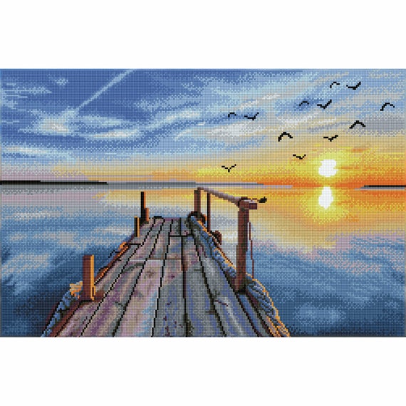 Diamond Dotz Diamond Painting Kit Sunset Jetty 