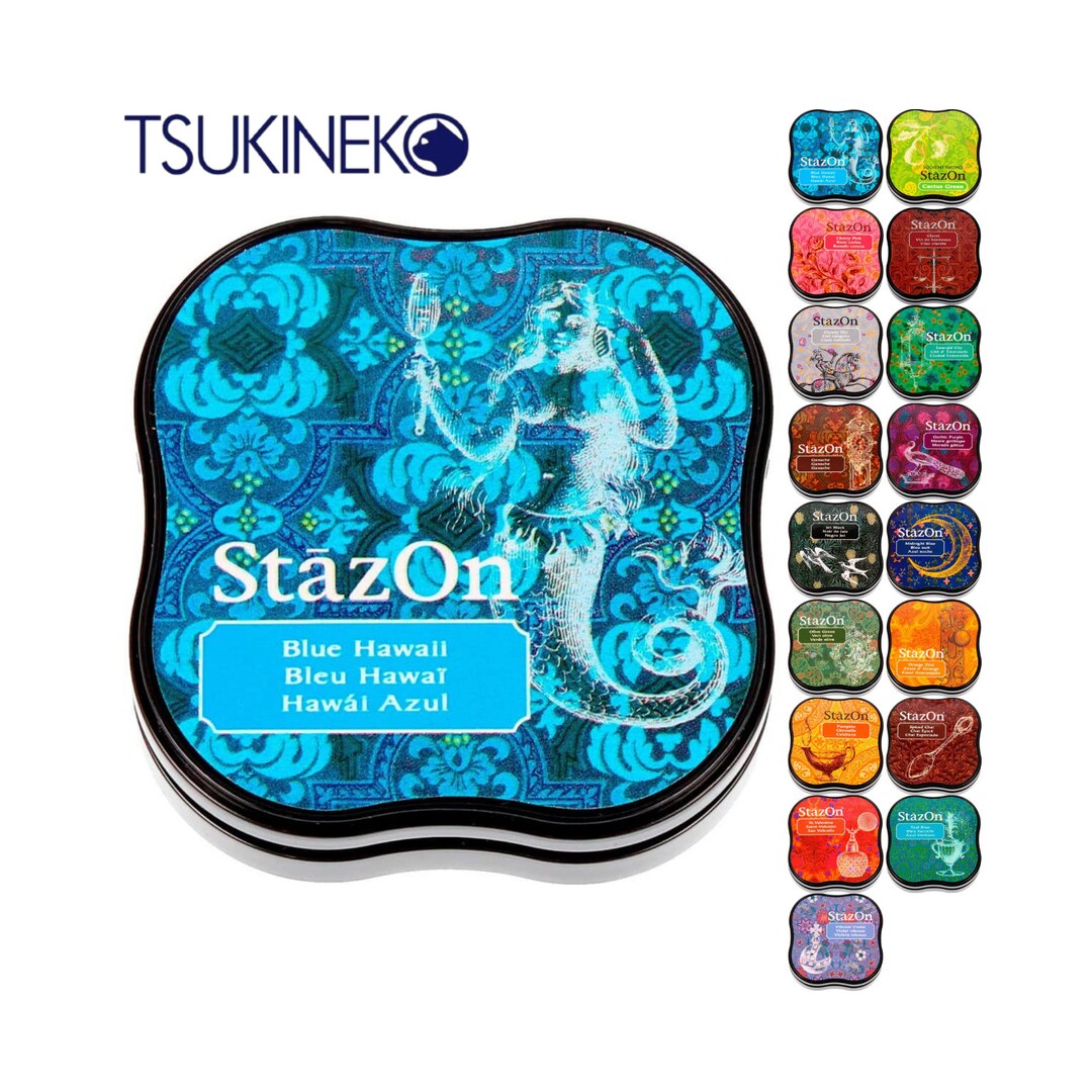 StazOn Midi Olive Green Ink Pad