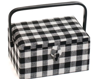 HobbyGift Nähkästchen (M) - Monochrome Gingham - Haberdashery - Handwerk - MRM\622