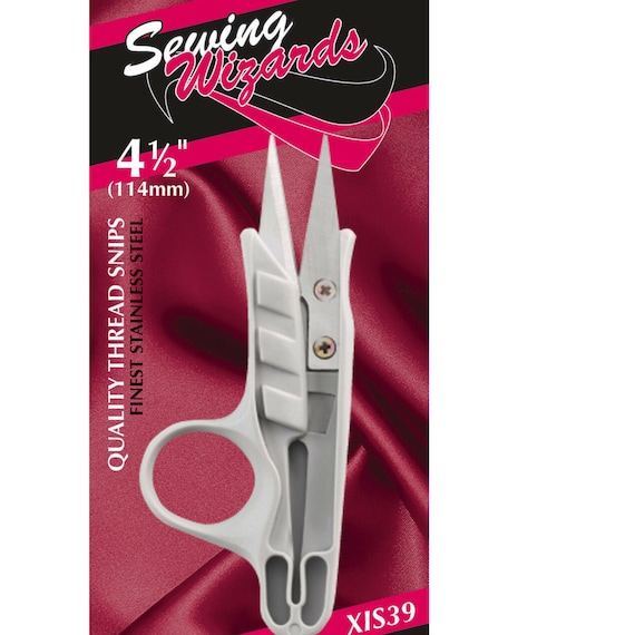 Janome Quick Clip Scissors - 11cm/4.5 - Spring Loaded Micro Tip Thread  Snips