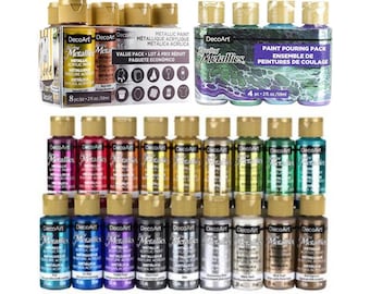 Collezione Deco Art Dazzling Metallics Paint Crafters Finitura satinata acrilica