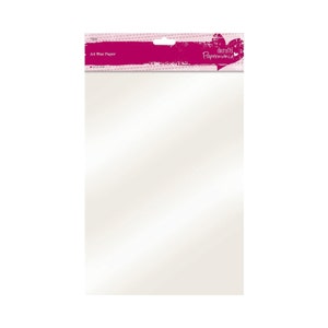 May include: A4 size sheet of white wax paper, packaged in a pink and white wrapper with the text "A4 Wax Paper" and "docrafts Papermania" printed on it.