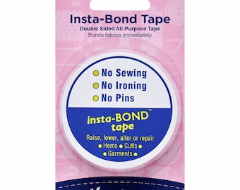 Hemline - Insta Bond Doppelseitiges Reparaturband 19 mm x 4,5 m Nicht bügeln/nähen,Säume und Schuhreparaturen