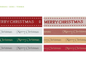 Berisfords Christmas Ribbons : 10/15/25mm x 15/20 Metres Reels, Wrapping, Gift