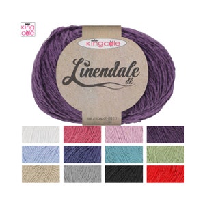 King Cole Linendale DK Knitting Wool Yarn - 50g Cotton, Linen & Viscose Mix