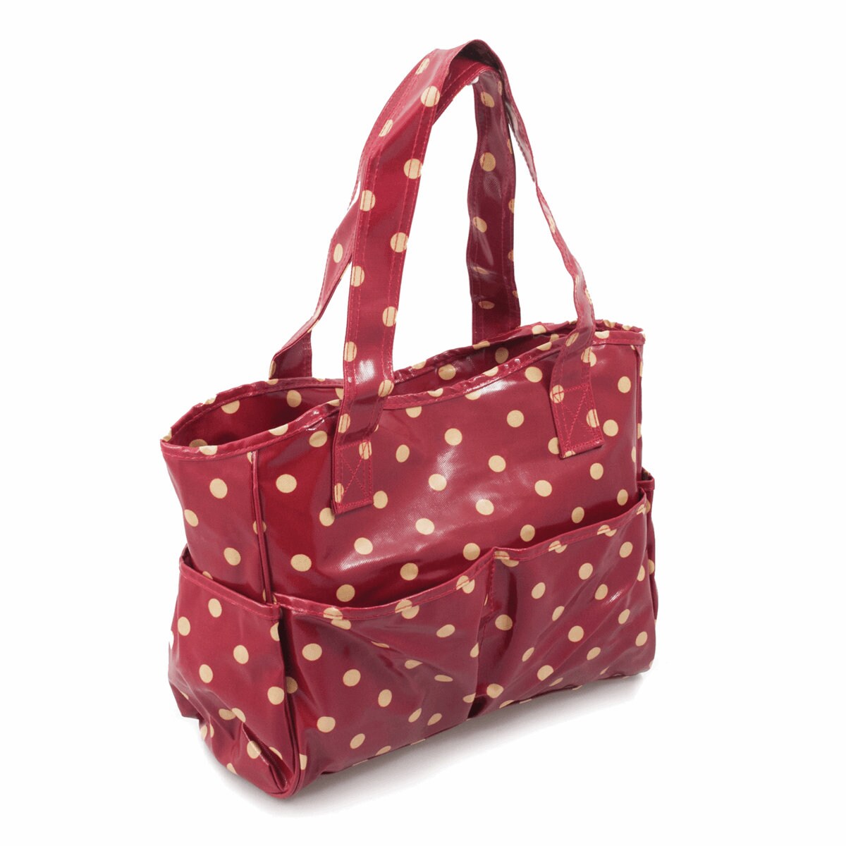 Hobbygift Craft Bag Glossy PVC Red Spot Design Crafts - Etsy