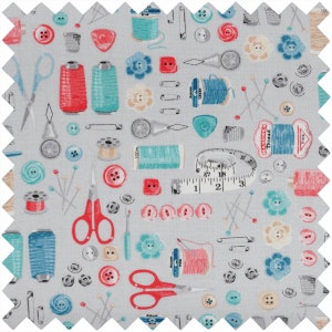 HobbyGift Grote Naaidoos Dubbel Deksel PVC handvat Stitch in Time afbeelding 2