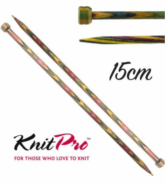 Single Point Knitting Needles KnitPro Symfonie Wood 15cm Straight