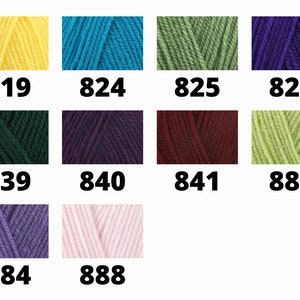 New Colours Added Sirdar Bonus DK 100g Yarn Colours DK Double Knit Knitting Crochet Yarn Acrylic image 7