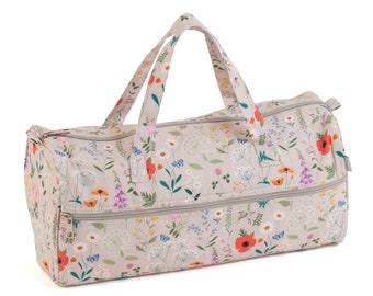 HobbyGift Knitting Bag - PVC - Wildflowers - MR4698\614 - Storage - Holdall