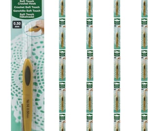 Clover Soft Touch Ergonomic Crochet Hook All Sizes 0.5mm to 6mm Knitting