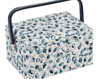 HobbyGift Nähkästchen (Medium) - Botanisch - Aufbewahrung - Korb - Geschenke - MRM's 667