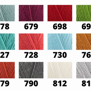 New Colours Added Sirdar Bonus DK 100g Yarn Colours DK Double Knit Knitting Crochet Yarn Acrylic image 6